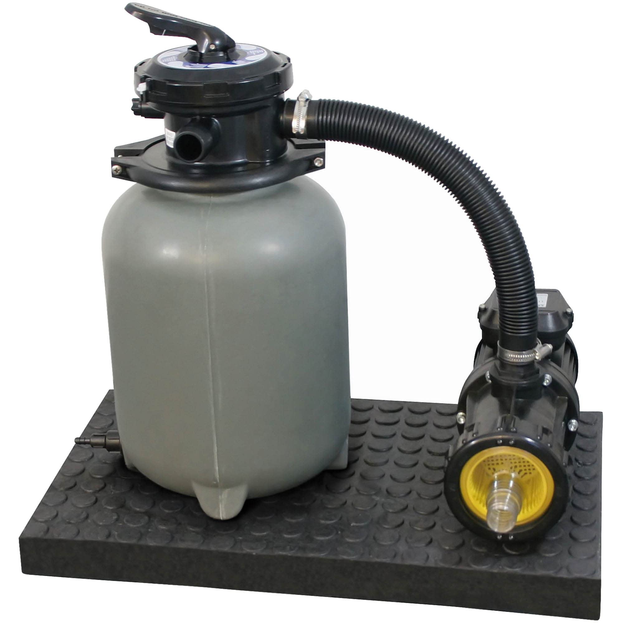 Waterman SF 128 - Filtro de Arena, Motor Depuradora Piscina (4 m3/h, Potencia de Bomba, Válvula de 6 Vías, 15 kg)