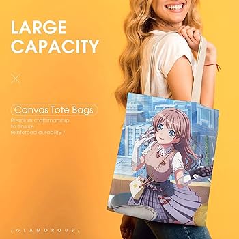 山吹沙綾 A3痛バック Amazon.co.jp: バンドリ！山吹 沙綾 ズックバッグ 可愛い アニメ