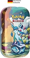 Pokémon-Sammelkartenspiel: Mini-Tin-Box Karmesin & Purpur – Prismatische Entwicklungen: Glaziola (2 Boosterpacks & 1 Münze)
