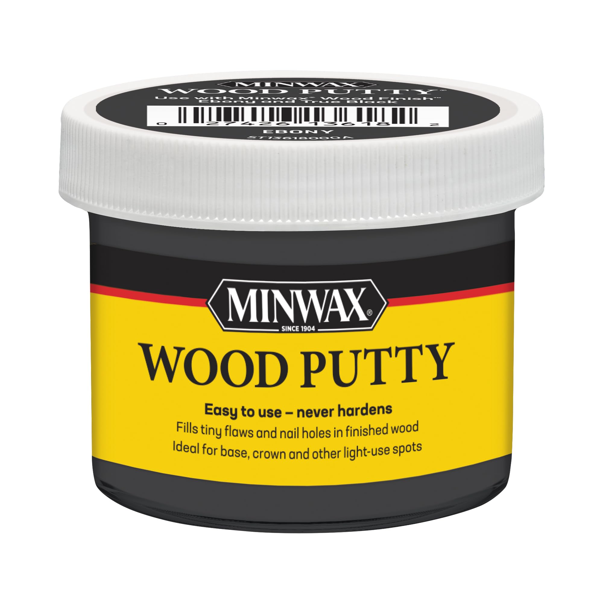 Minwax Wood Putty, 3.75 oz, Ebony