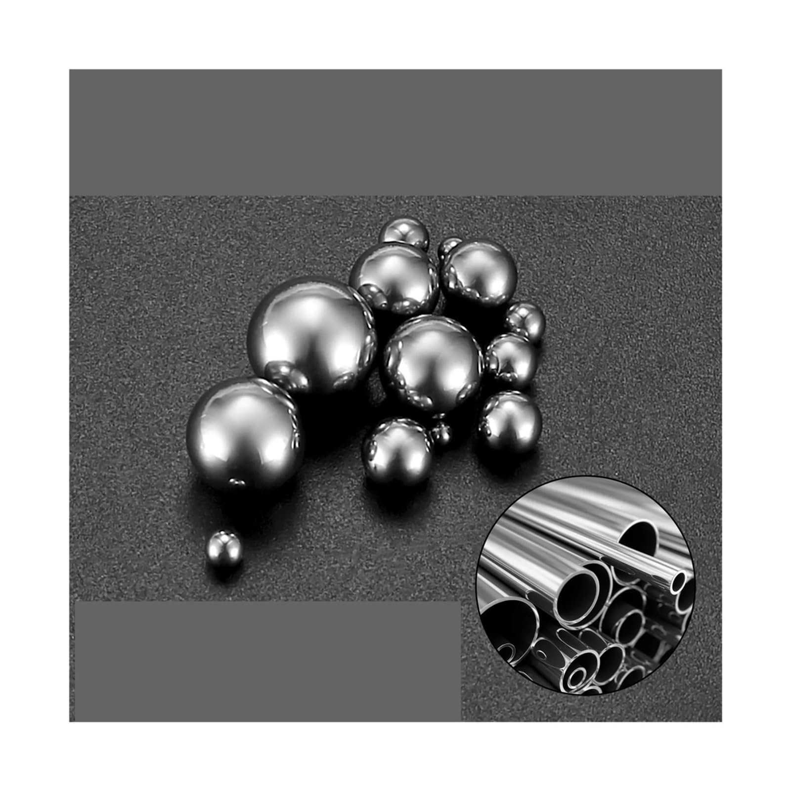 Präzision Edelstahl Kugeln Kugellager 600 Stück Edelstahl-Präzisionslagerkugeln | 1–8 mm metrisch: Fahrradlagerkugeln, Mischkugel-Sortiment-Set