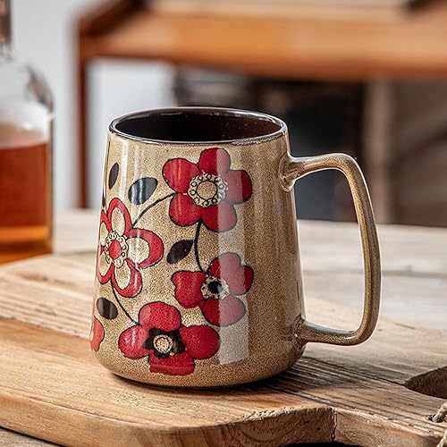 Vista 43 de Taza de café de cerámica de 24 onzas, taza de café con leche, taza de té para cacao, capuchino, latte, cereales, apta para lavavajillas, microondas