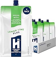 Vista 1 de HTWO Plus Agua de hidrógeno molecular con electrolitos, sabor a limón y lima, sin azúcar, paquete de 6 paquetes de 16.9 onzas, paquetes
