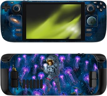 Head Case Designs Officially Licensed Vincent HIE Jellyfish Astronaut Cosmic Wonder Vinyl Sticker Skin Decal Cover Compatible with Valve Steam Deck
