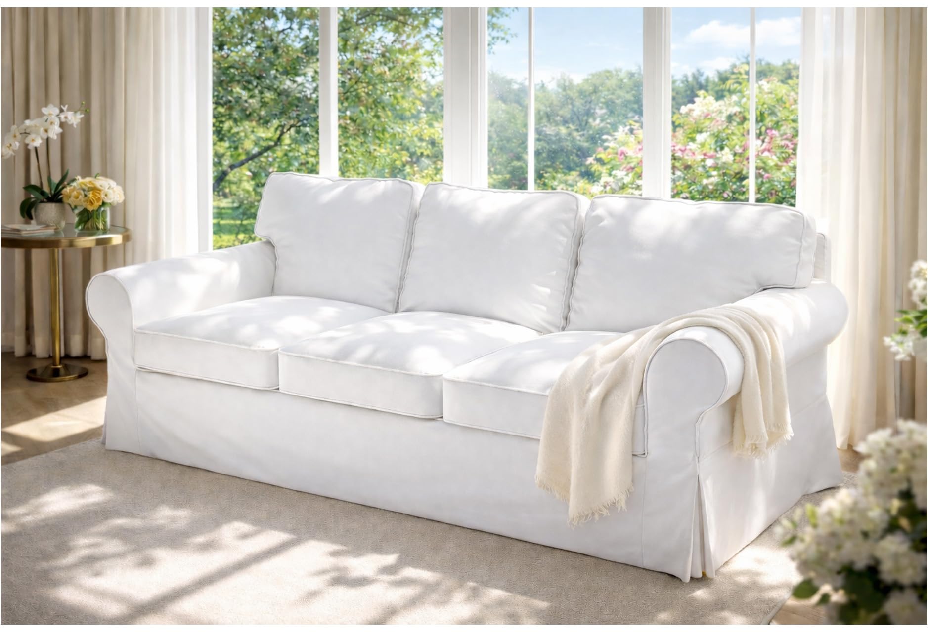 Amazon.com: Heavy Cotton Ektorp Sofa 3 Seat Cover Replacement is