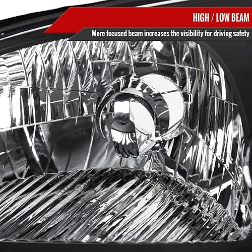 Miniatura 3 de Compatible con faros delanteros negros 01-03 Honda Civic EM ES 2Dr4Dr Coupe Sedan JDM