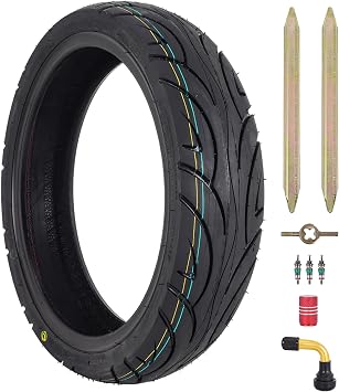 90/70-12 Scooter Tubeless Tire - 90 70-12 Scooter Tire - Rear/Front Wheel Replacement - Pneumatic Tire/TL - 43 J - 6PR - 1 Pack