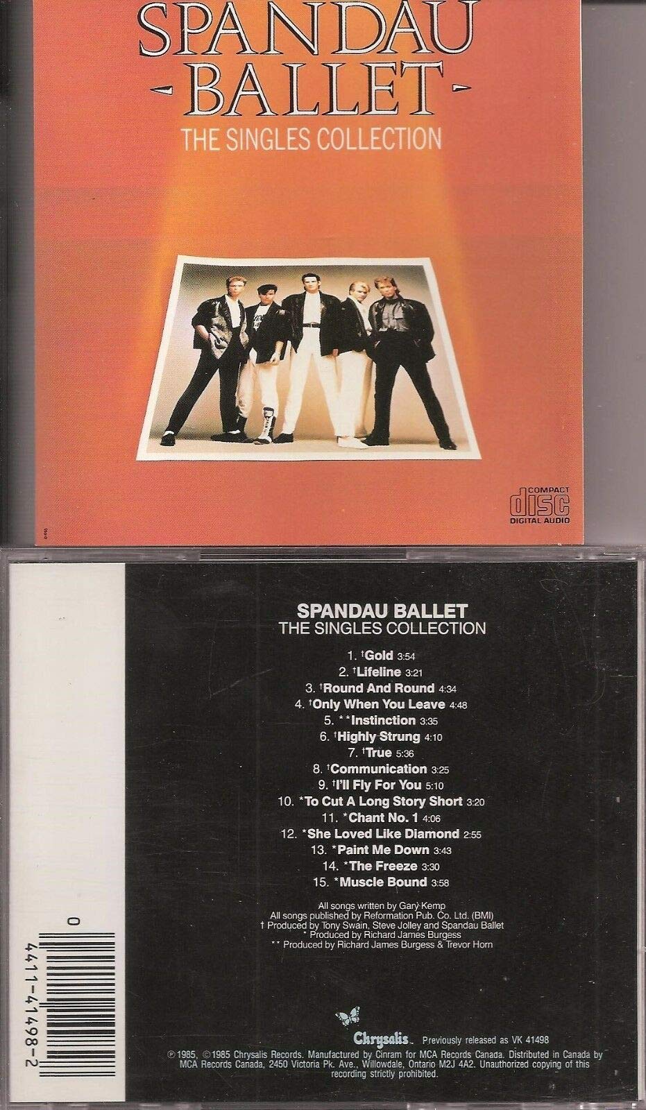 SPANDAU BALLET-The Singles Collection-CD [Audio CD]