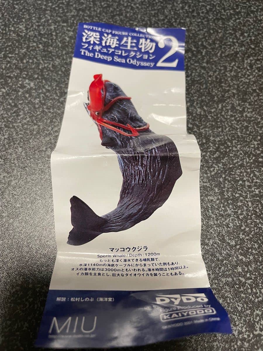 希少⭐︎海洋堂　マッコウクジラ フィギュア 黒 約65cm 原型制作:松村しのぶ Amazon.co.jp: 海洋堂 MIU 深海生物 フィギュアコレクション2