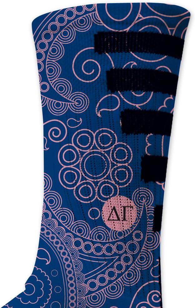Delta Gamma Performance Crew Sock - Vintage Design