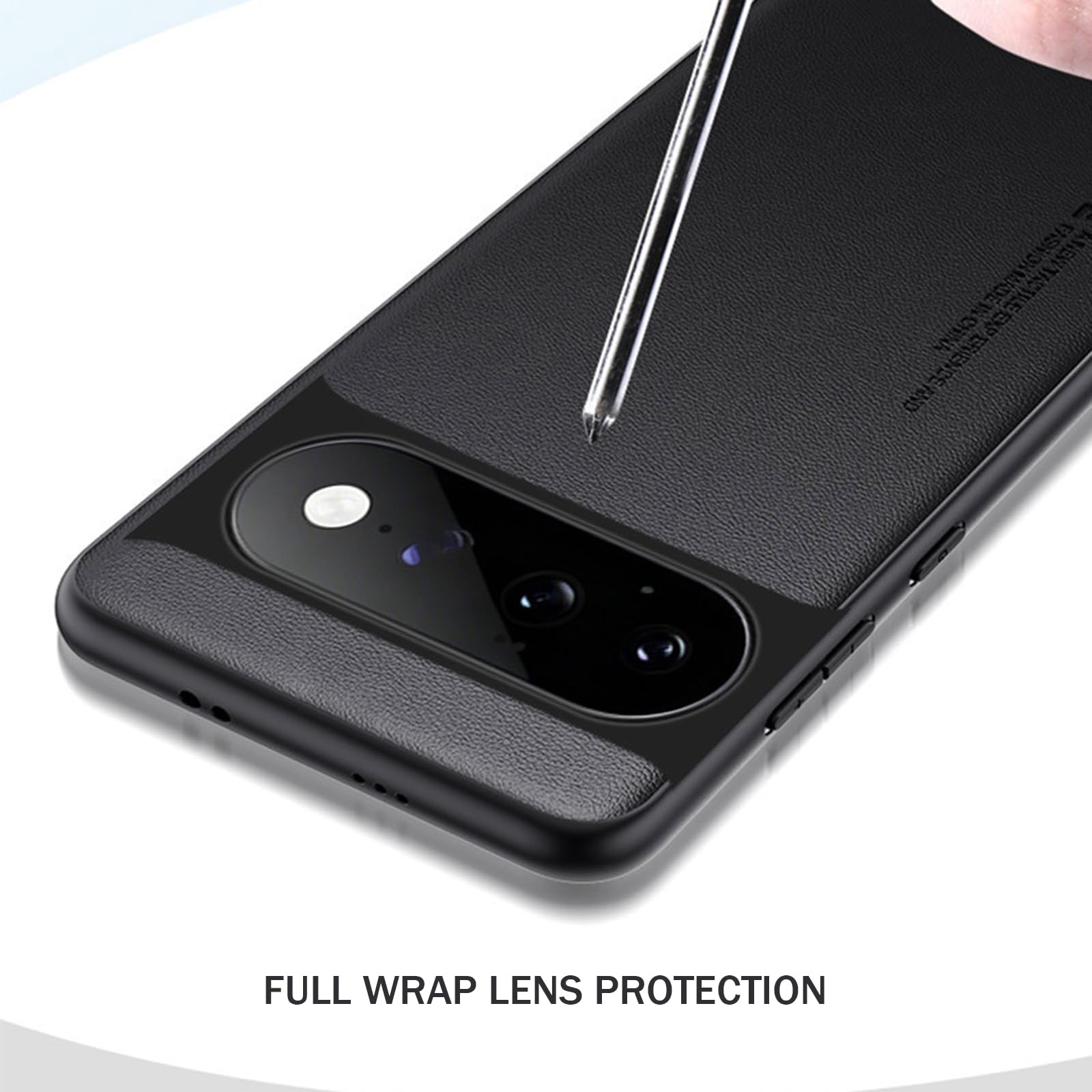 Etui do Google Pixel 11 Pro/ 11, ultra cienkie włókno węglowe wzór skóra