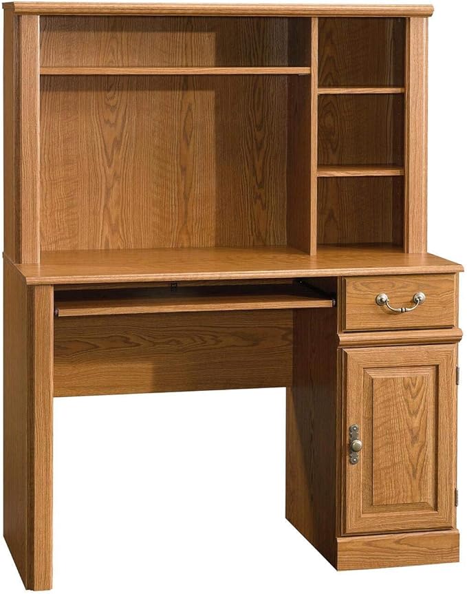 Sauder Orchard Hills Computer Desk, Carolina Oak finish Home & Kitchen