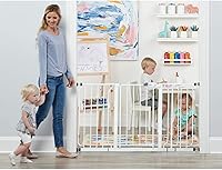 Vista 7 de Regalo - Puerta extra ancha de 56 pulgadas para bebé, incluye extensión de 4 pulgadas, 8 pulgadas y 12 pulgadas, paquete de 4 soportes a presión y 4