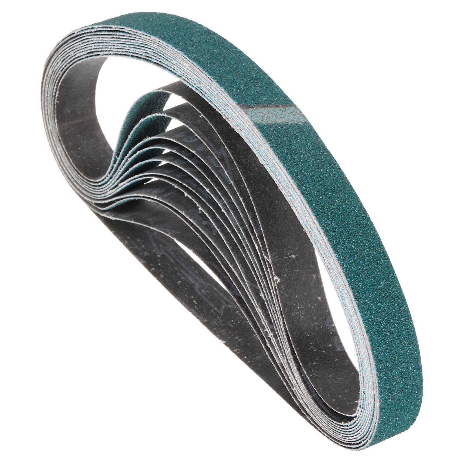 Kozelo 12 Pack Sanding Belts 25mm x 762mm 60 Grit Zirconia Abrasive Belt Sander Paper for Belt Sander Metal Grinding Wood Working Weld Rust Removal