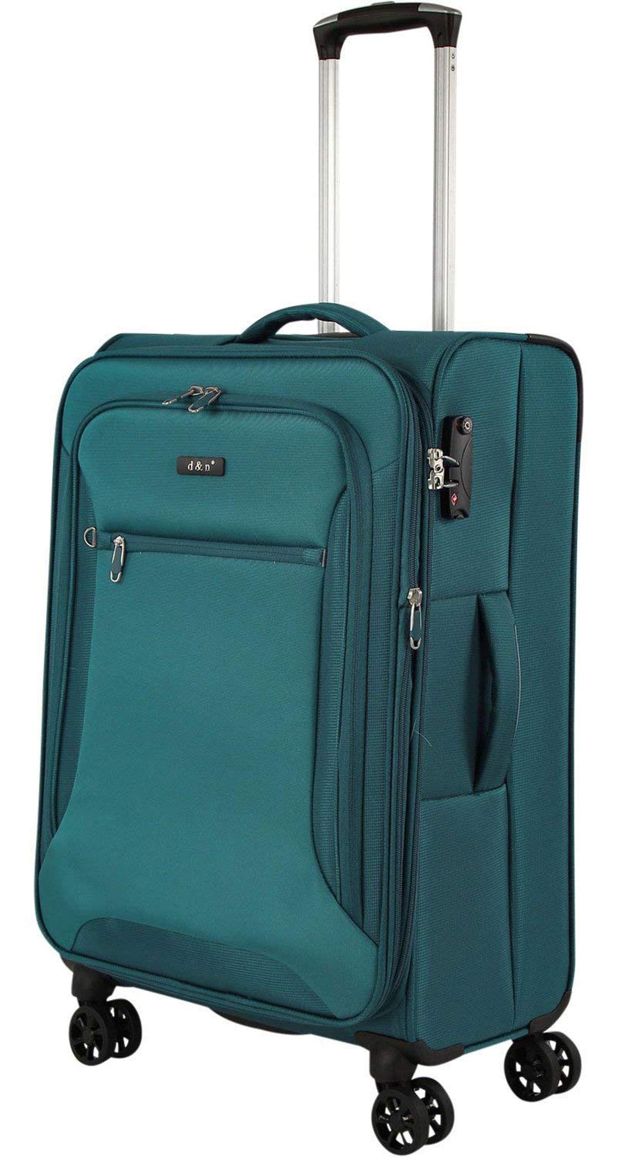 Koffer 68 cm mittlerer Weicher Rollen Stoff Trolley Petrol 85 Liter
