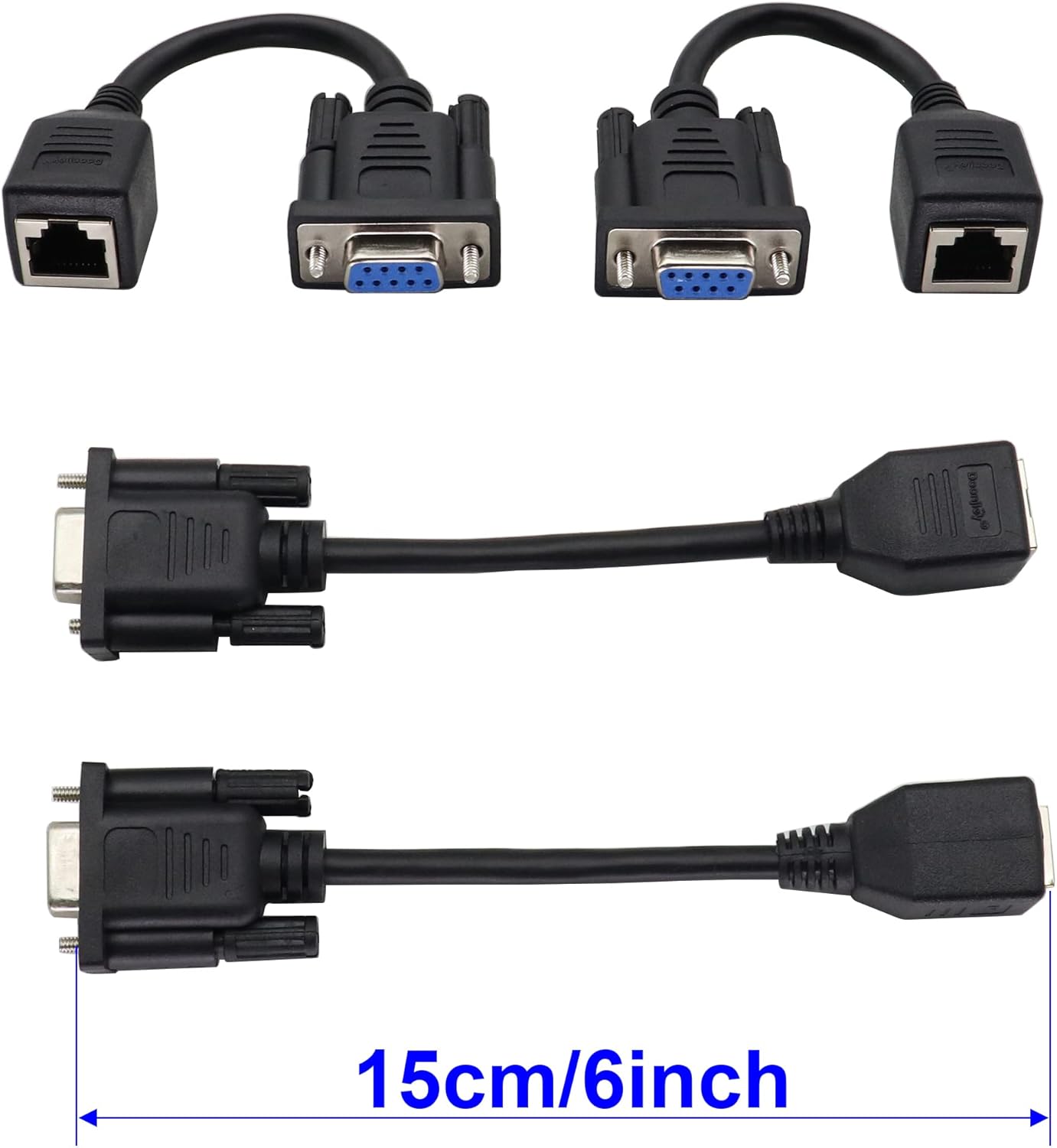 ZUYOOK DB9 RS232 to RJ45 Extender Adapter - Image 3