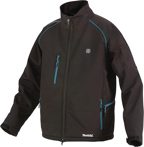Makita DCJ205ZM - Chaqueta térmica LXT de 18 V, solo (negro, M), talla M
