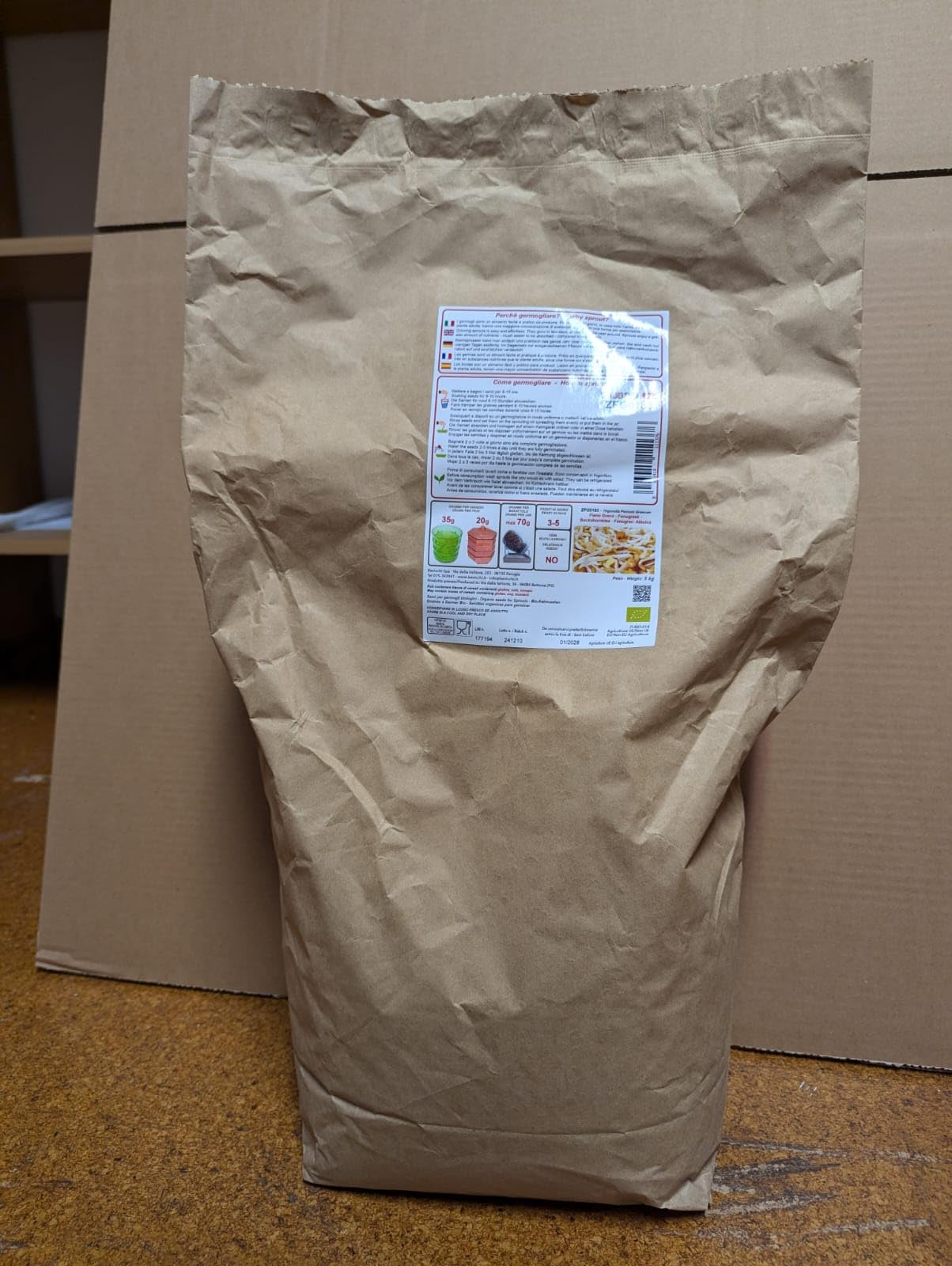 FENUGREC GRAINES A GERMER 5KG BIO