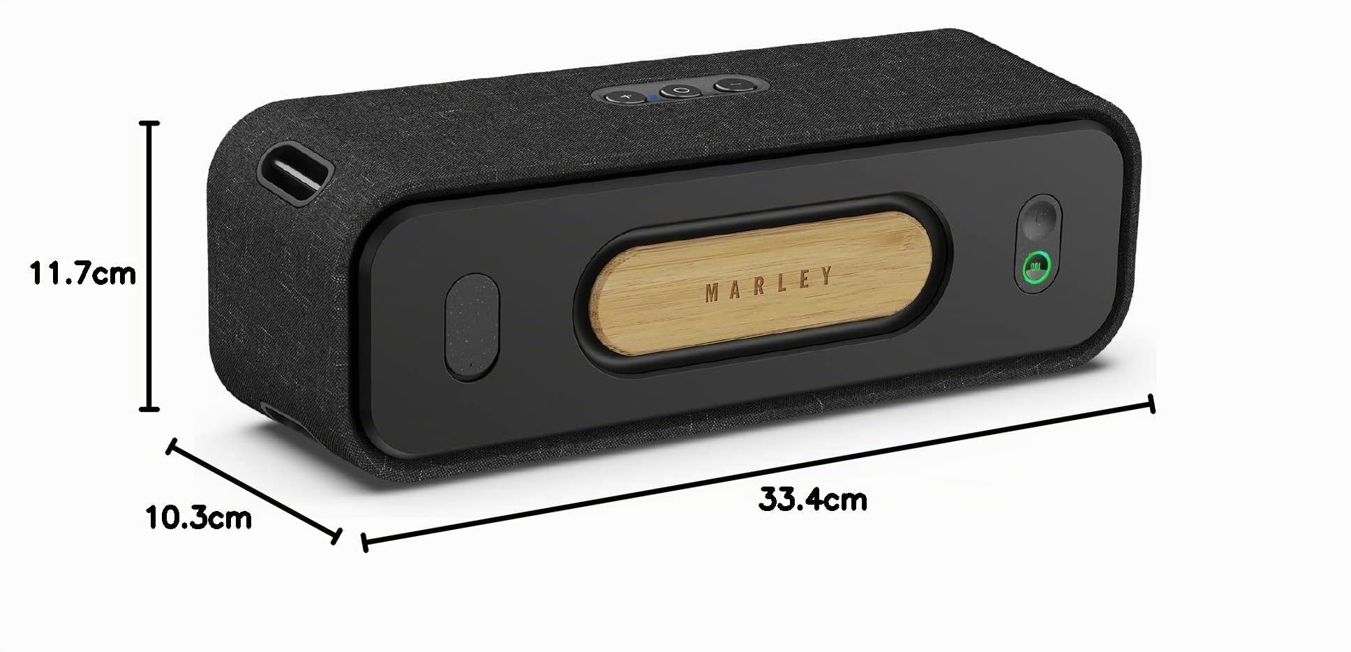Marley House of Get Together 2 Altoparlante Bluetooth Portatile - 40W | Speaker da viaggio sostenibile, 20 ore di autonomia, microfono, potente, resistente a polvere e acqua IP65, 30m di portata