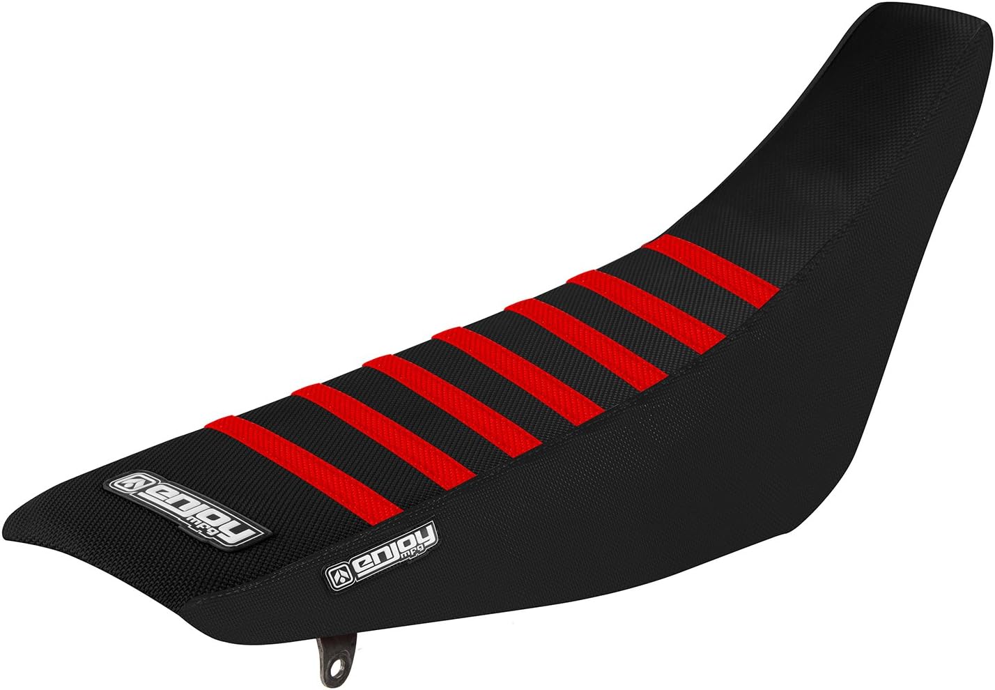 Enjoy Mfg Seat Cover - Compatible with Honda 2004-2014 CRF230 CRF 230 - All Black/Red Ribs #149