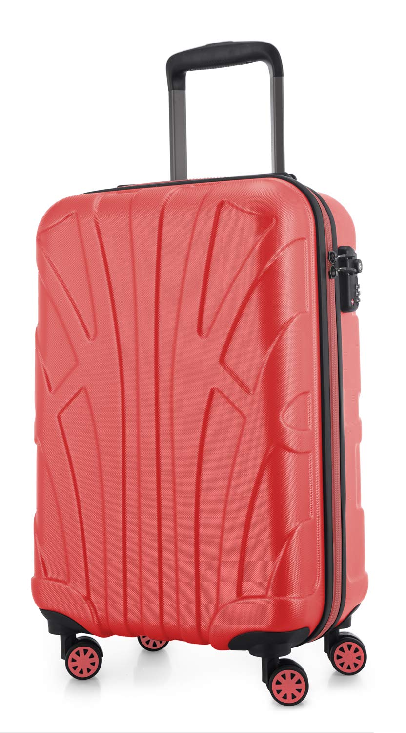 Suitline - Maleta de Mano rígida, Trolley 4 Ruedas, TSA, 55 cm, Aprox. 34 litros, 100% ABS Mate, Azul Oscuro — view 95