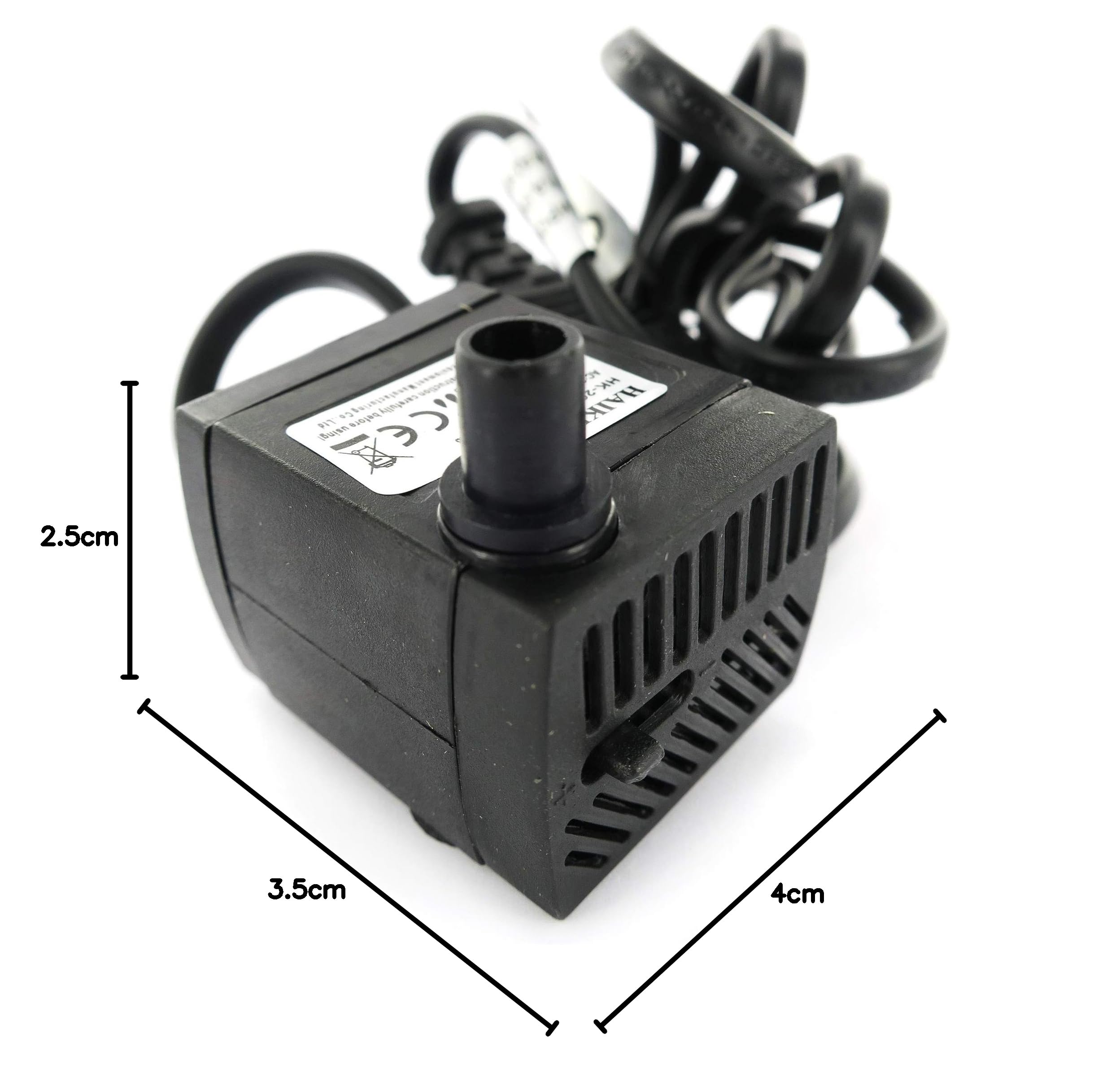 Ferrari & Arrighetti Pompa per Presepe Adatta a Fontane, Corsi d'Acqua, Cascate, 150 L/H, 220V, Pompa per Accessori con Acqua per Fontane, Cascate e Corsi d'Acqua di Presepe, Prevalenza 30 Cm
