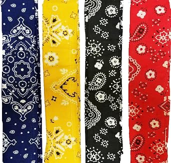 THERMO-COOL QWIK COOLER TIE - Assorted Bandana Prints - 4 Piece Pack