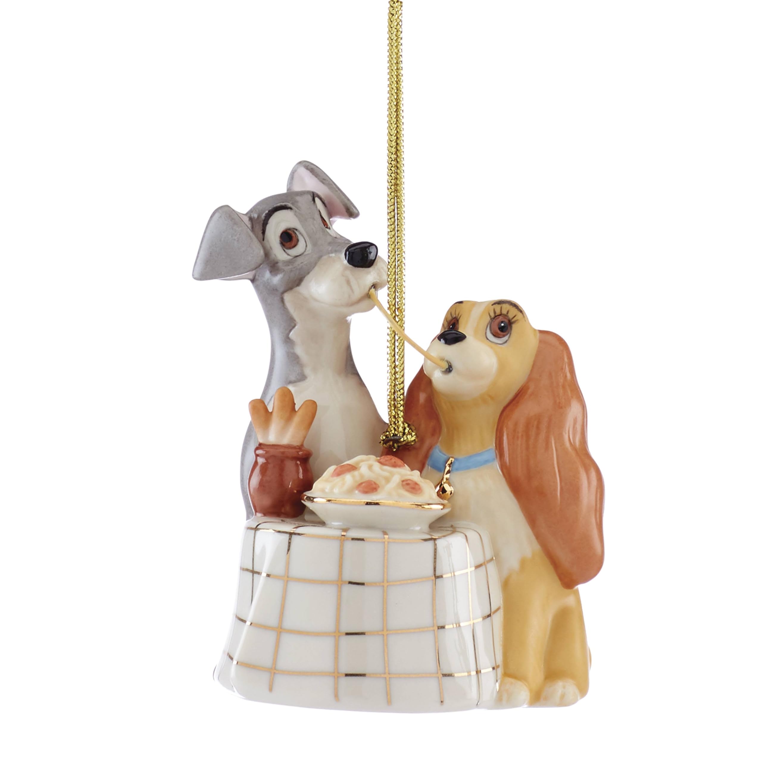 Lenox Lady & The Tramp Ornament, 0.40 LB, Multi