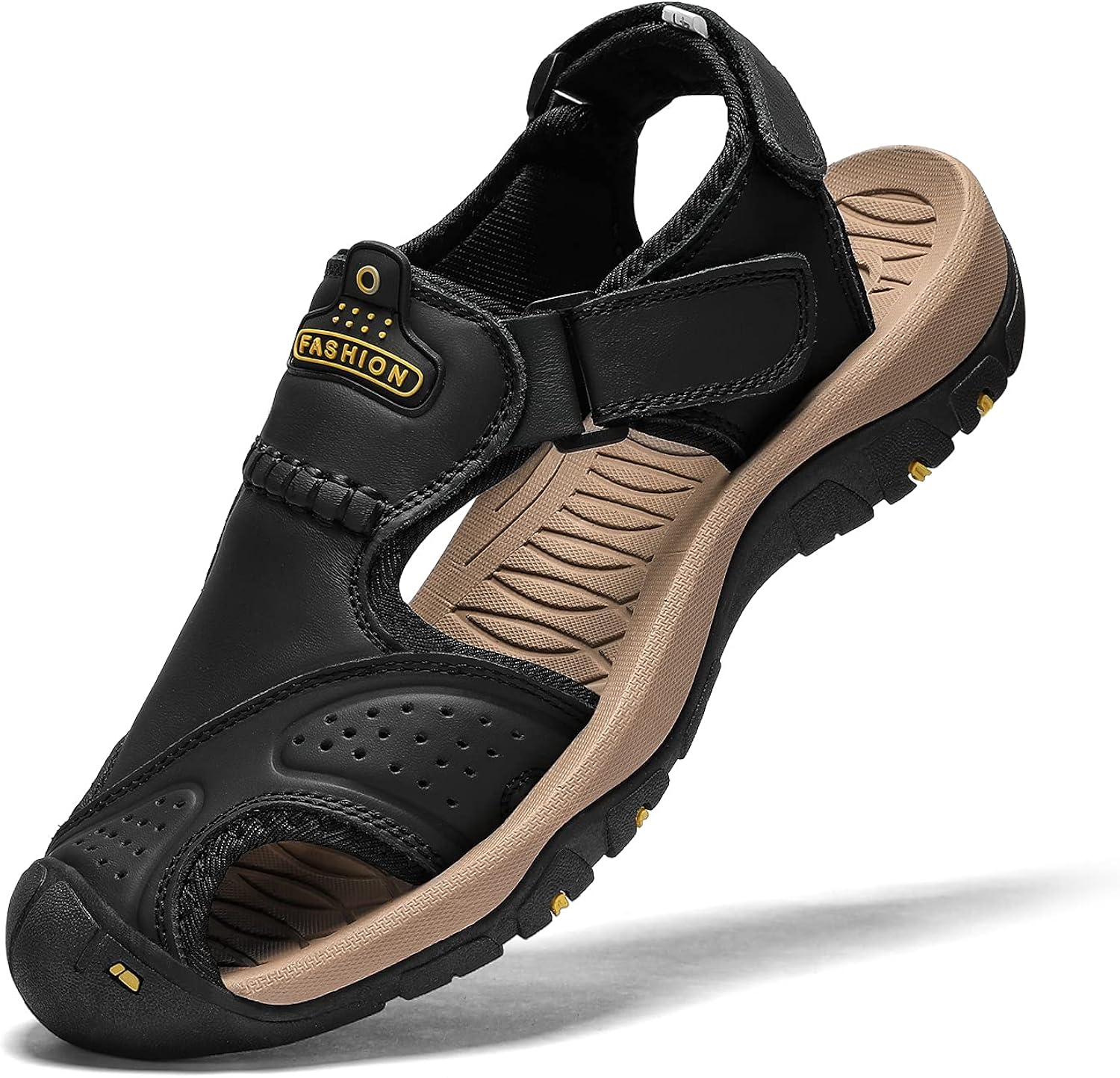 Mens leather walking sandals Clearance