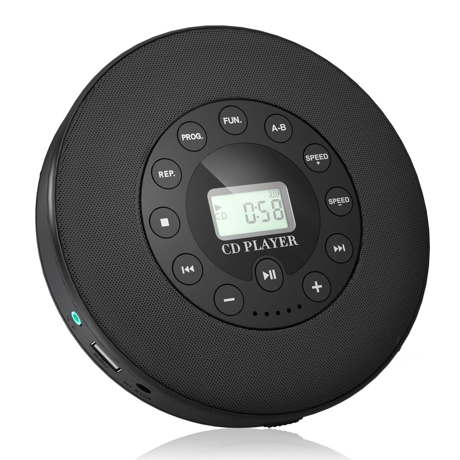 WDWDW Cassette Player Bluetooth CD Boombox Portable Radio Portable,Compact Music with Speaker and Headphone Jack,Compatible with/ -R/ -RW/MP3