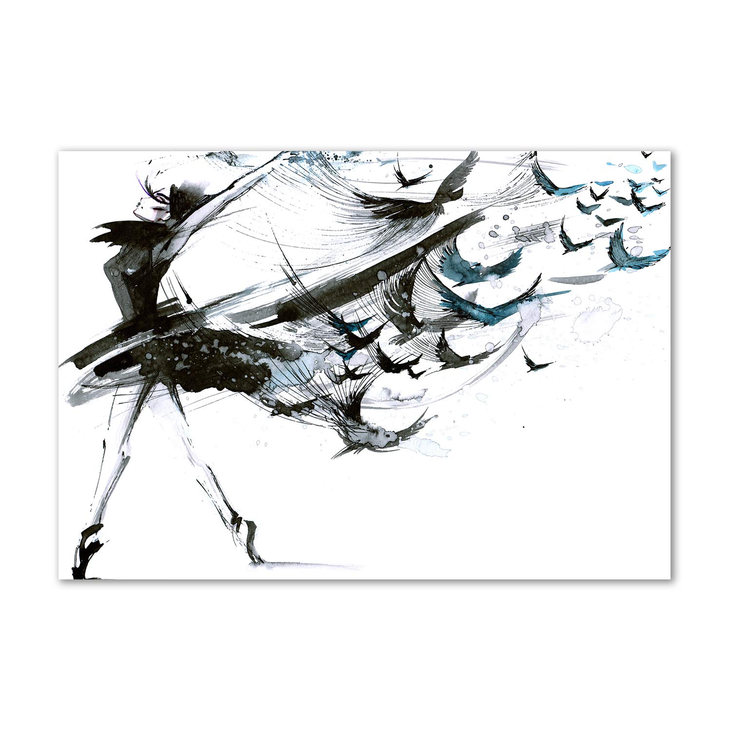 Acrylic glass picture negro ballerine pour creer une ambiance zen dans votre chambre
