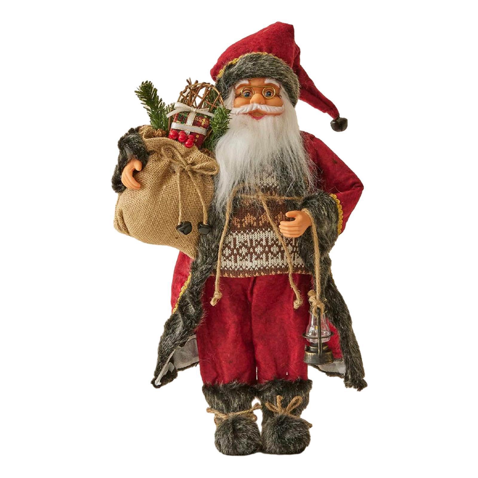 Statuetta di Babbo Natale, bambola, decorazioni festive per lo splendore delle feste, decorazioni di Babbo Natale, ecc., statuetta, per la casa, centrotavola natalizio, artigianato