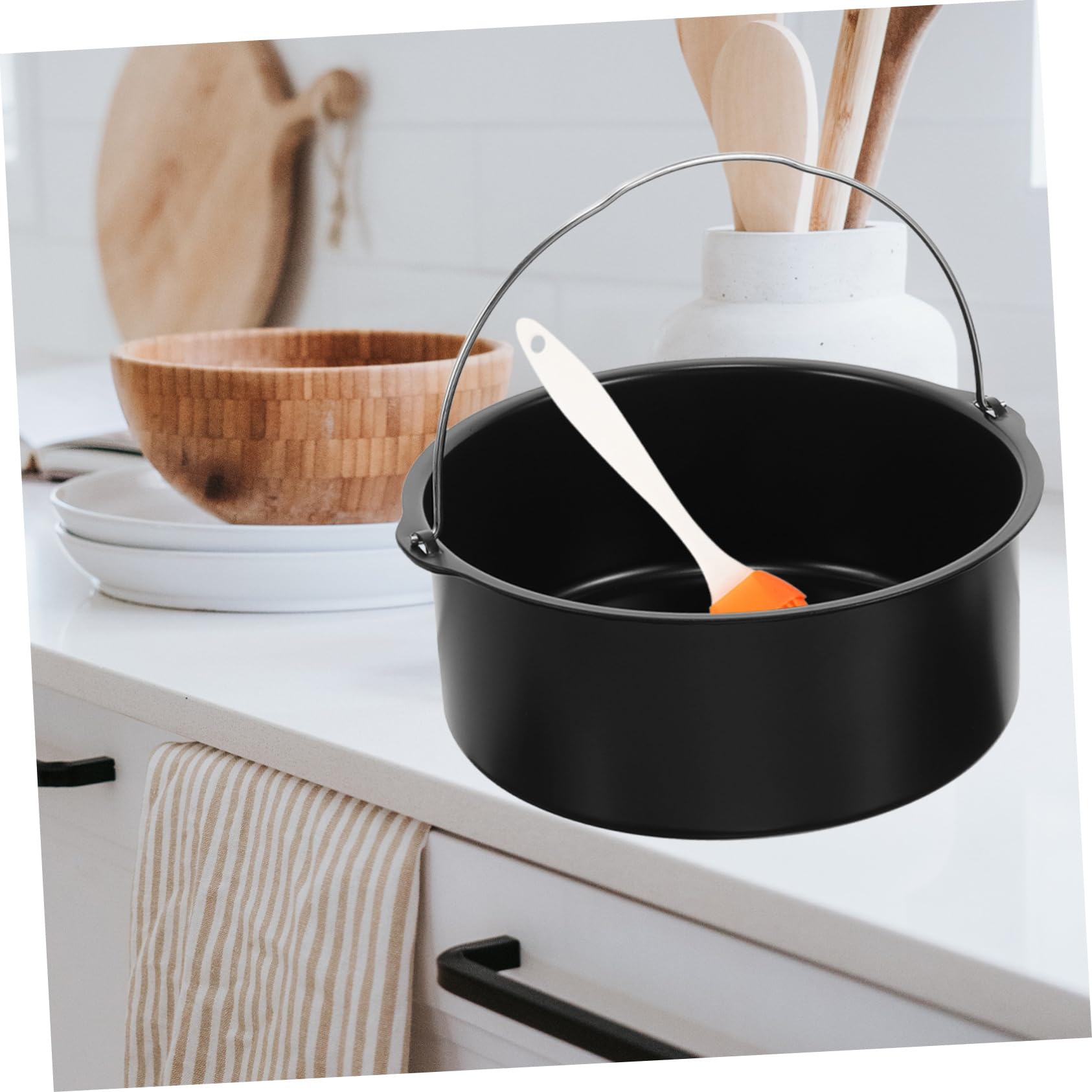 Garneck 9 Pezzi8 accessori per friggitrice ad aria mini tortiere per la cottura padella pentola per frittata padelle per frittata tortiera per pizza fornello per friggere ad aria