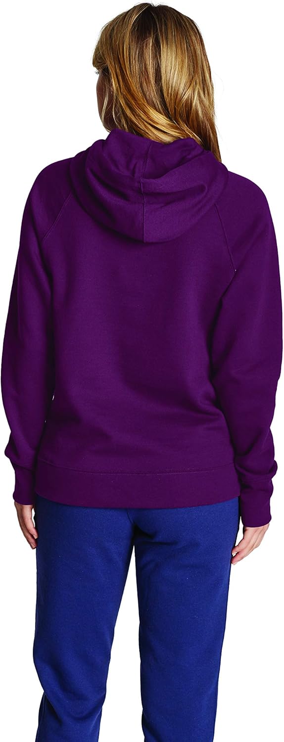 Champion Women's Powerblend Fleece Hoodie, Classic Script X-Small Venetian Purple-y07418