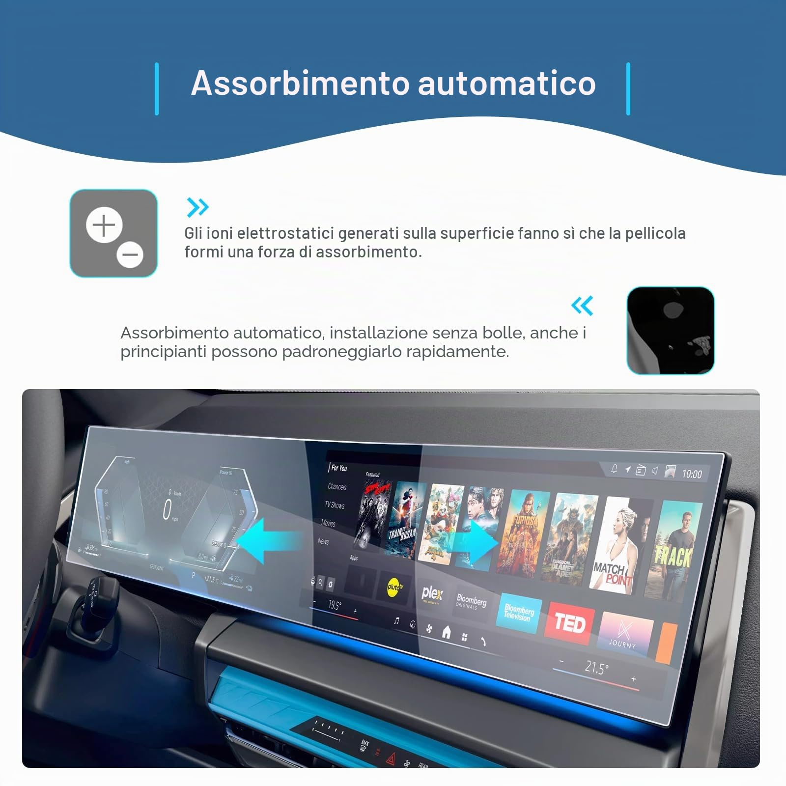 GAFAT Compatibile con Nuovo BMW X3 G45 2025 2026 Pellicola Protettiva, in Vetro Temperato per 12,3" Navigation + 14,9" Cockpit iDrive Touchscreen, Accessori X3 G45 2025, 9H Antigraffio