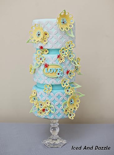 Miniatura 6 de Marvelous Molds Anillo de boda doble Onlay de silicona para decoración de pasteles con fondant  Glaseado de pasta de goma