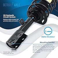 Vista 1954 de Detroit Axle - Kit de suspensión delantera de 10 piezas para Chevy Aveo Aveo5 Pontiac G3 Wave 2 Ready Struts Assembly 2 Enlaces de barra