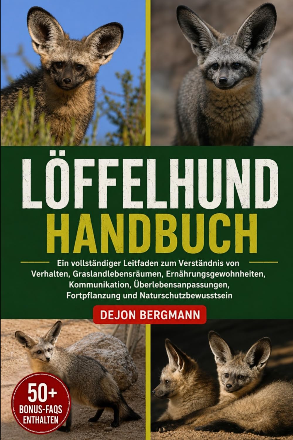 LÖFFELHUND-HANDBUCH: Ein vollständiger Leitfaden zum Verständnis von Verhalten, Graslandlebensräumen, Ernährungsgewohnheiten, Kommunikation, ... Fortpflanzung und Naturschutzbewusstsein