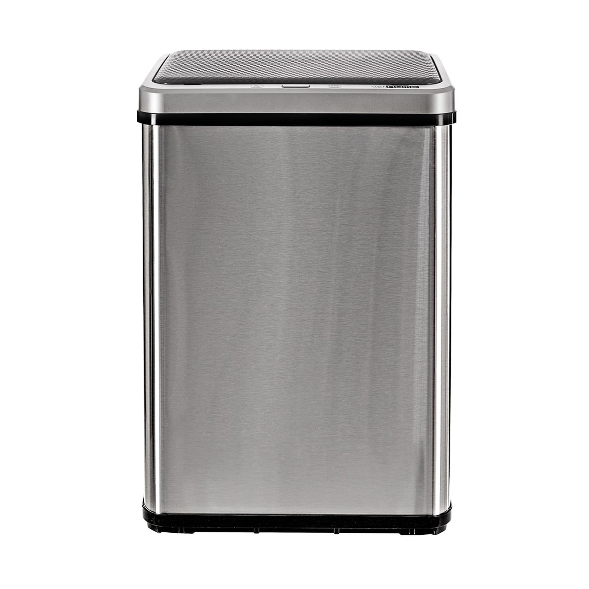 Well Home MOBILIARIO & DECORACIÓN Cubo de Basura Inteligente SIN Patas con Apertura automática y Contacto Manual de 40L, Alto: 55,5 (x35,5x26), Gris.