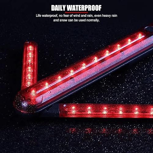 Miniatura 6 de EVTSCAN Luz LED de seguridad vial ajustable de 45 grados, con flecha de giro, luz roja magnética, lámpara LED de seguridad de señal de tráfico, para