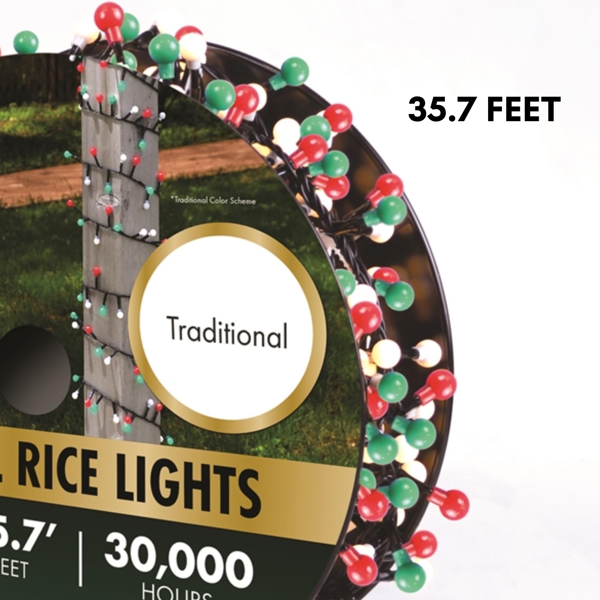Holiday Bright Lights - Bobina di Luce Natalizia, 500 l, con Filo Verde