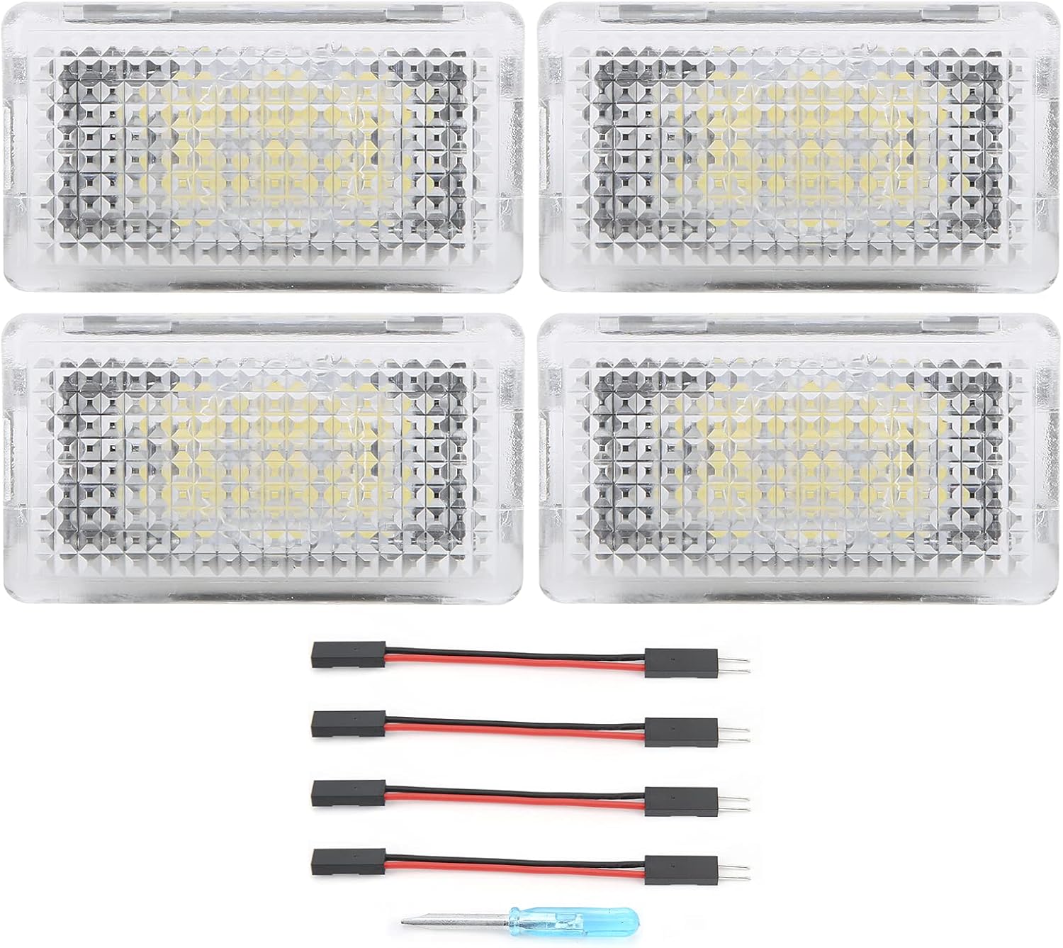 for Tesla Interior LED Light Bulbs Kit, Ultra-Bright Easy-Plug with Pry Tool Tesla Model Accessories Replacement Lights Suitable for Tesla Model 3 X S Fit Trunk(White)