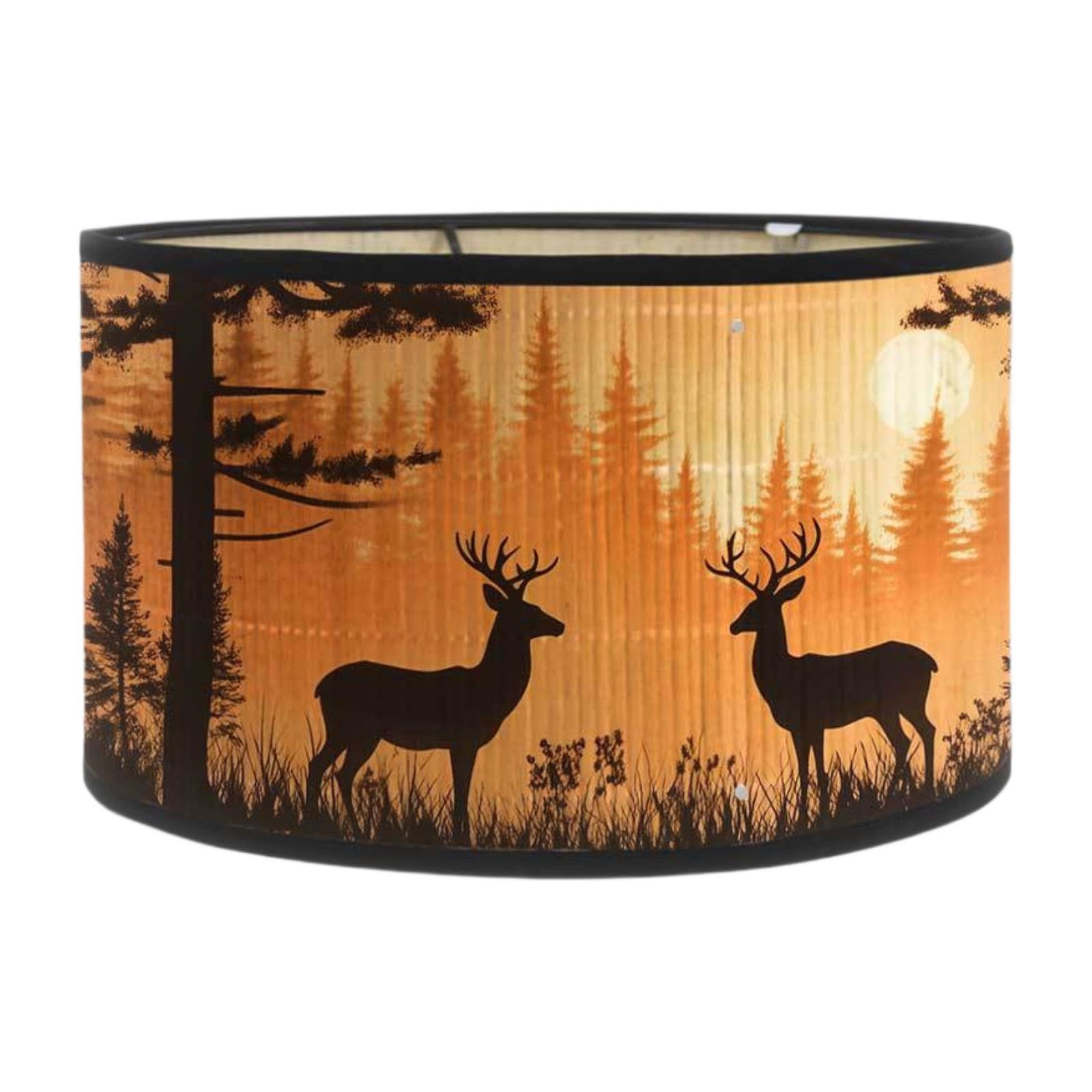 ＡＷＨＡＯ E27 Lamp Shade Cover for Home And Office Featuring Deer Design for Table And Floor Lamps, Style D