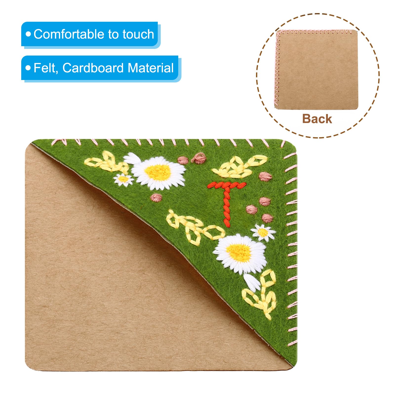 PATIKIL Personalized Embroidered Corner Bookmark - Image 3