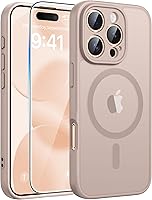 Vista 23 de FNTCASE - Funda para iPhone 15, iPhone 14 y iPhone 13, magnética, translúcida, fina y antigolpes, protección de grado militar, resistente a caídas