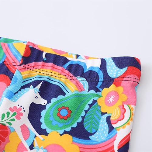 Miniatura 4 de KISSOURBABY Leggings para niñas pequeñas, pantalones elásticos de moda, pantalones cómodos