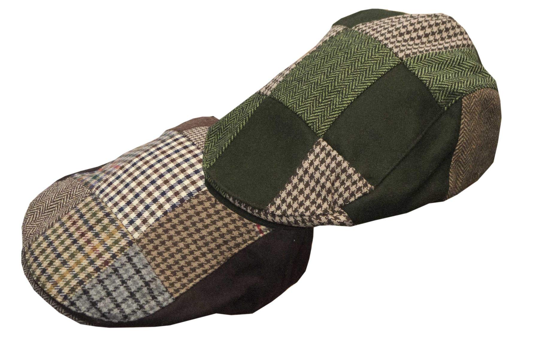 Walker & Hawkes - Unisex Schiebermütze im Patchwork-Design - Flache Schirmmütze
