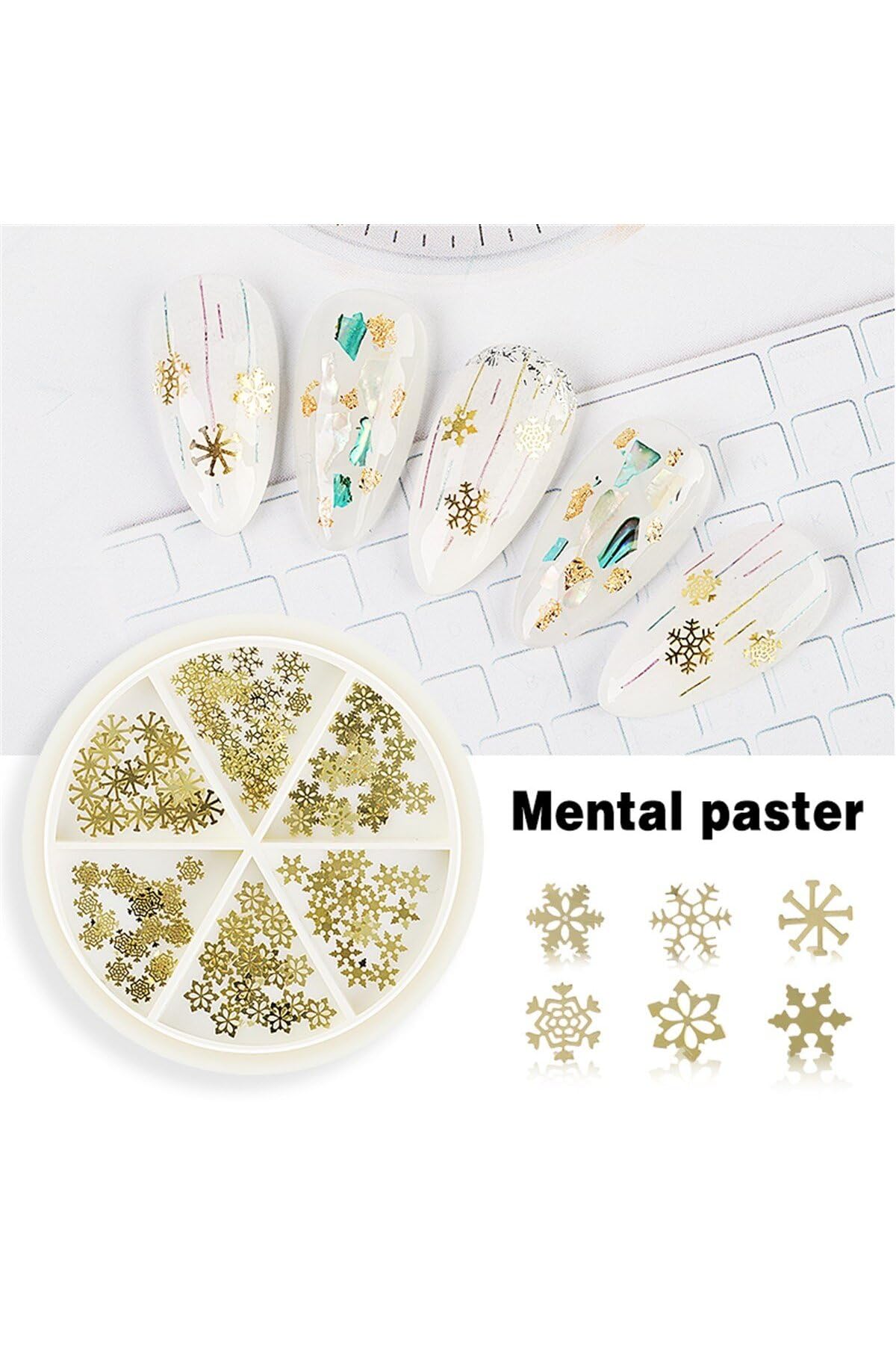 Pinpai Metal Kar Tanesi Nail Art Tırnak Süsü (F687-2) 2590