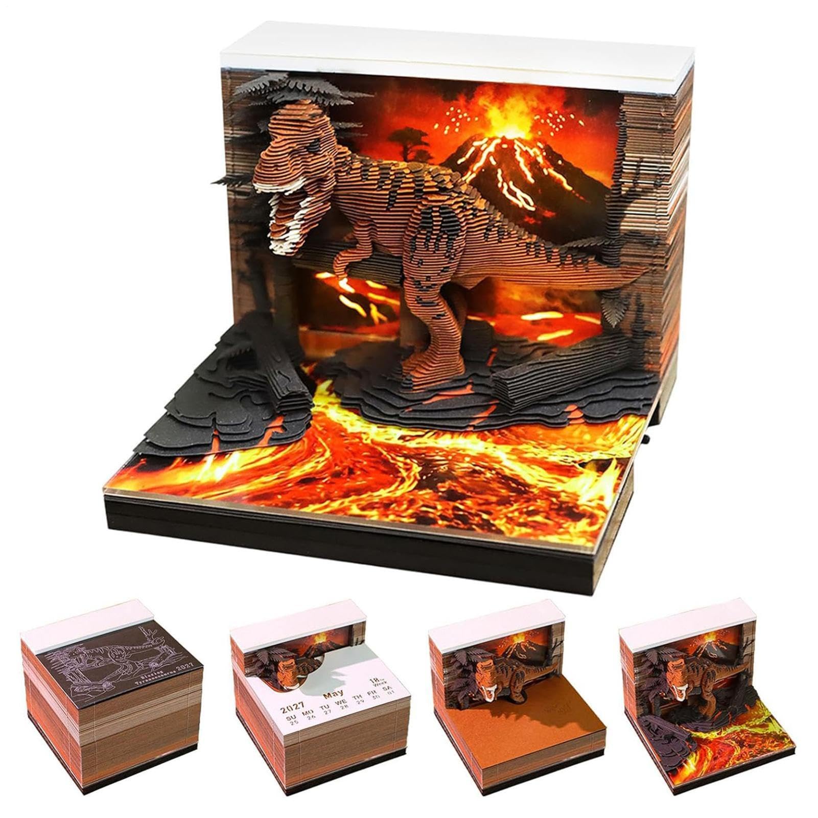 Calendario 3D 2027 Divertente blocco note di strappabile a forma di