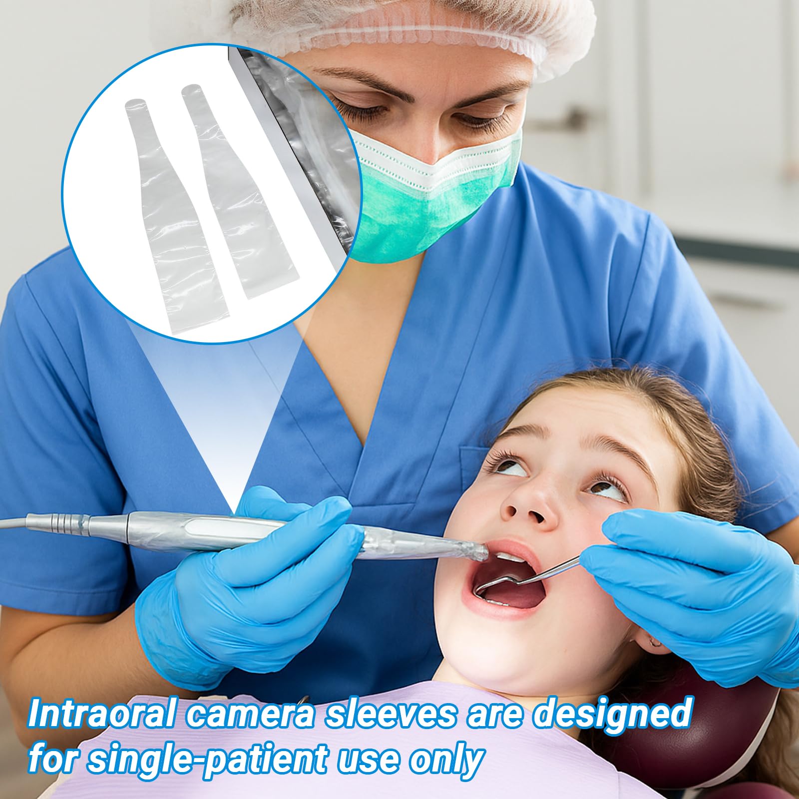 A04-7A Intraoral Camera Sheath Dental Teeth Oral Disposable Safe Cover